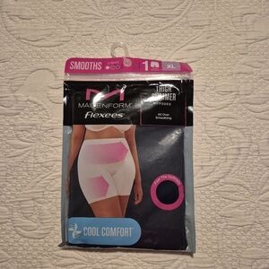 Maidenform flexees women's XL thigh slimmer smooths Navy Blue NEW